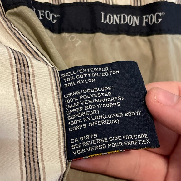 London Fog Vintage 80s-90s Windbreaker Bomber Jacket Orange Men’s Medium - Picture 8 of 9